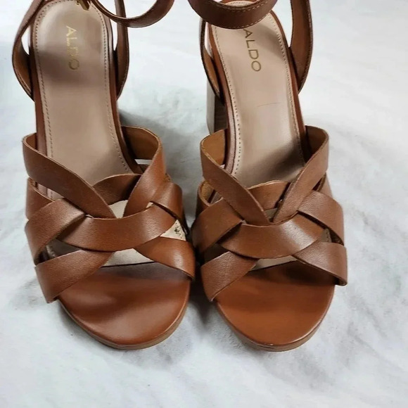 Aldo Gaclya Sandal Brown Size 7 - Picture 9 of 16